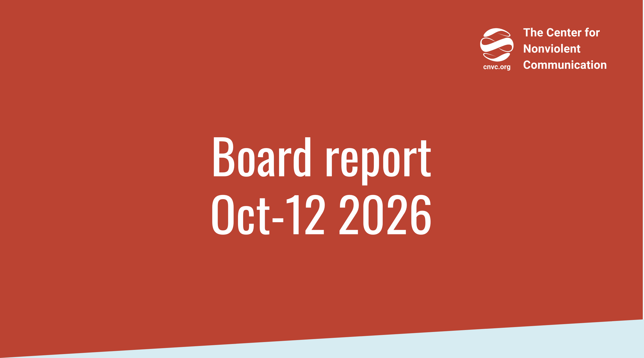Executive Director report Annual Meeting 2026