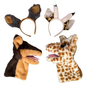 Boneka dan Bando Jerapah & Serigala_foto