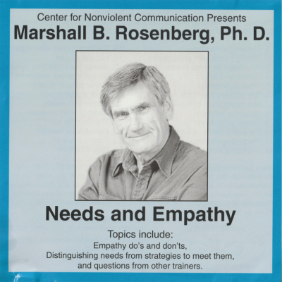Needs and Empathy Audio CD Front Cover