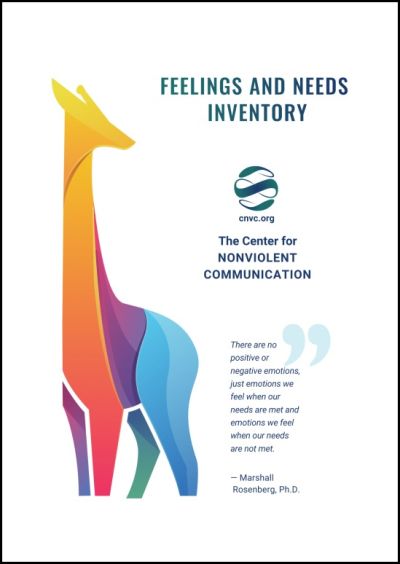 Feelings and Needs Inventory cover page