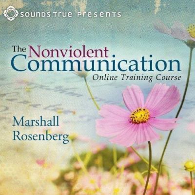 Nonviolent Communication Online Training Course cover with pink flower