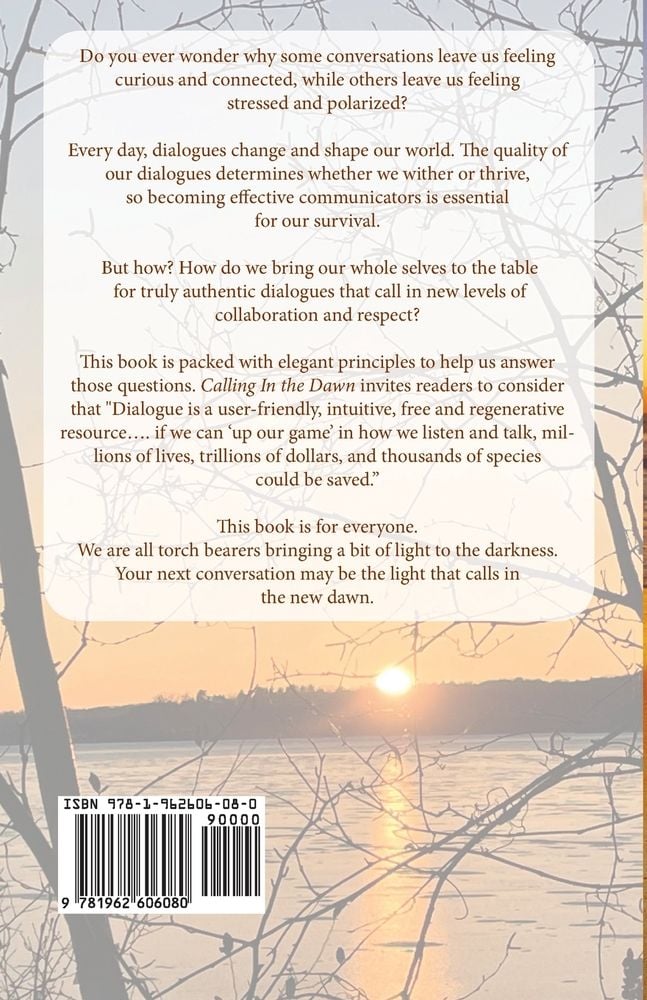 Calling In the Dawn Book Back Cover
